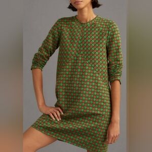 Anthropologie Maeve Jacquard Shift Mini Dress Size M